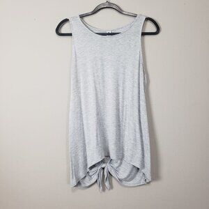 Yogalicious Gray Open Back Tank Top Large
